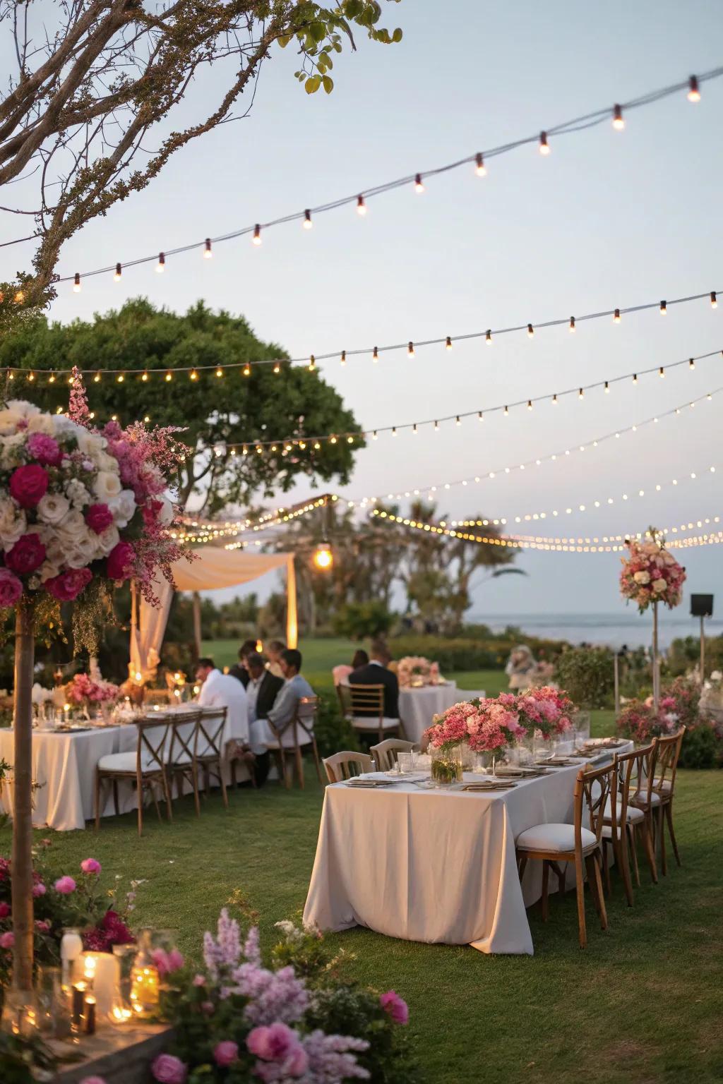 A wonderfully sophisticated garden gathering set up perfectly for a 70th birthday.