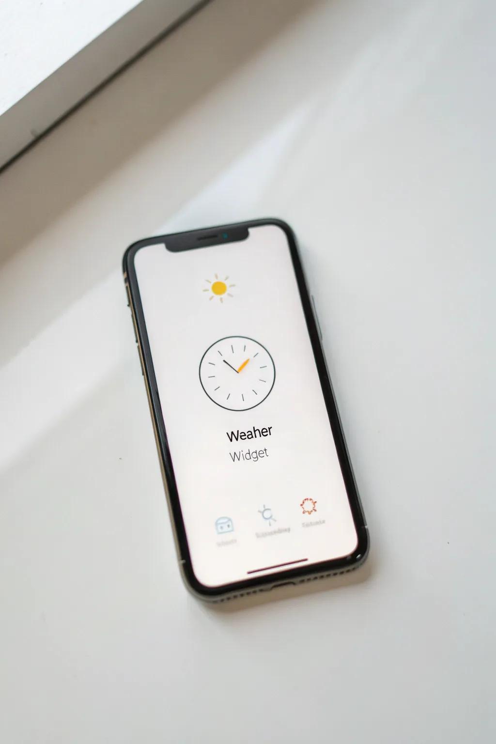 The beauty of simplicity: a clean and tidy widget layout.