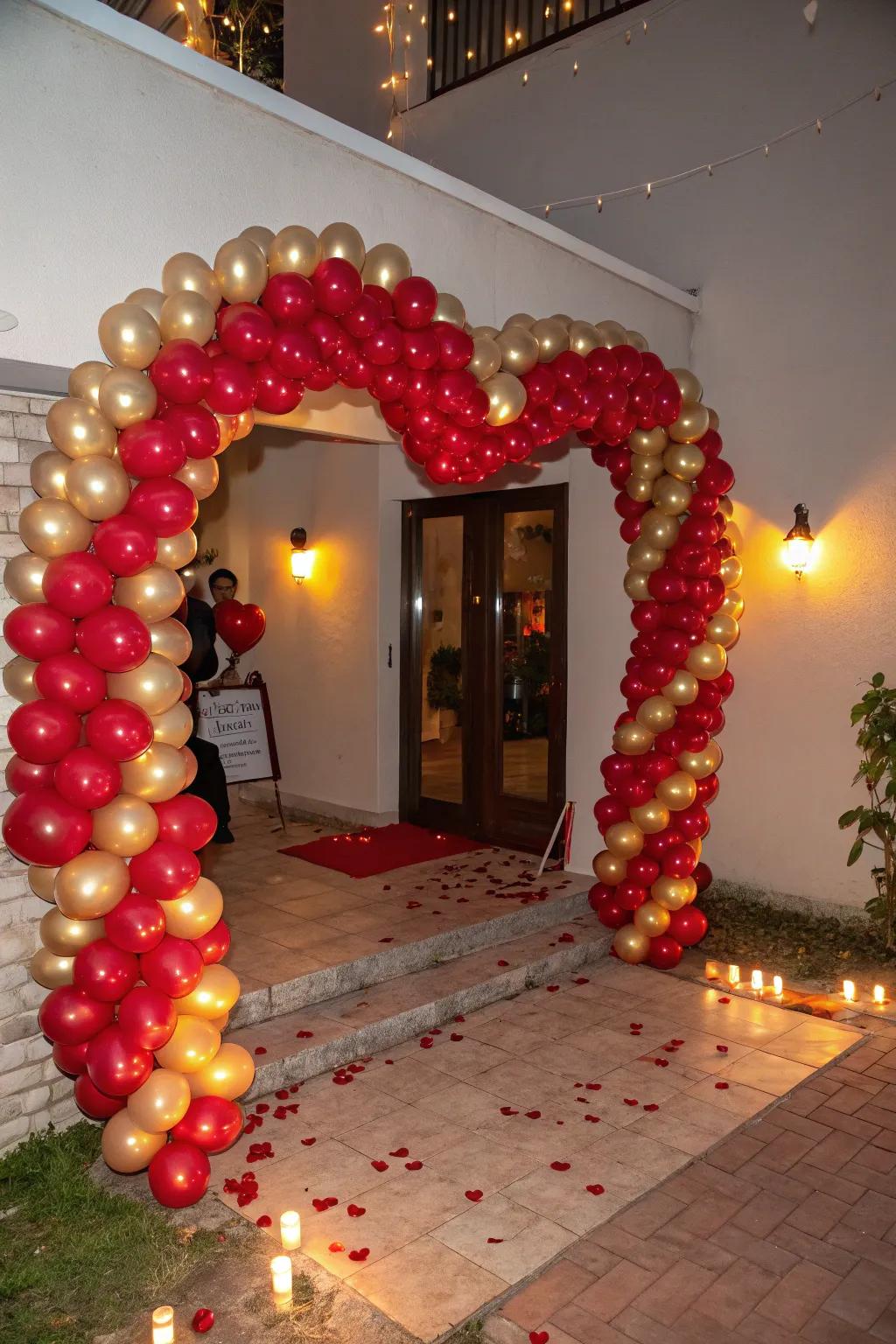 Welcome your guests with a breathtaking balloon archway.