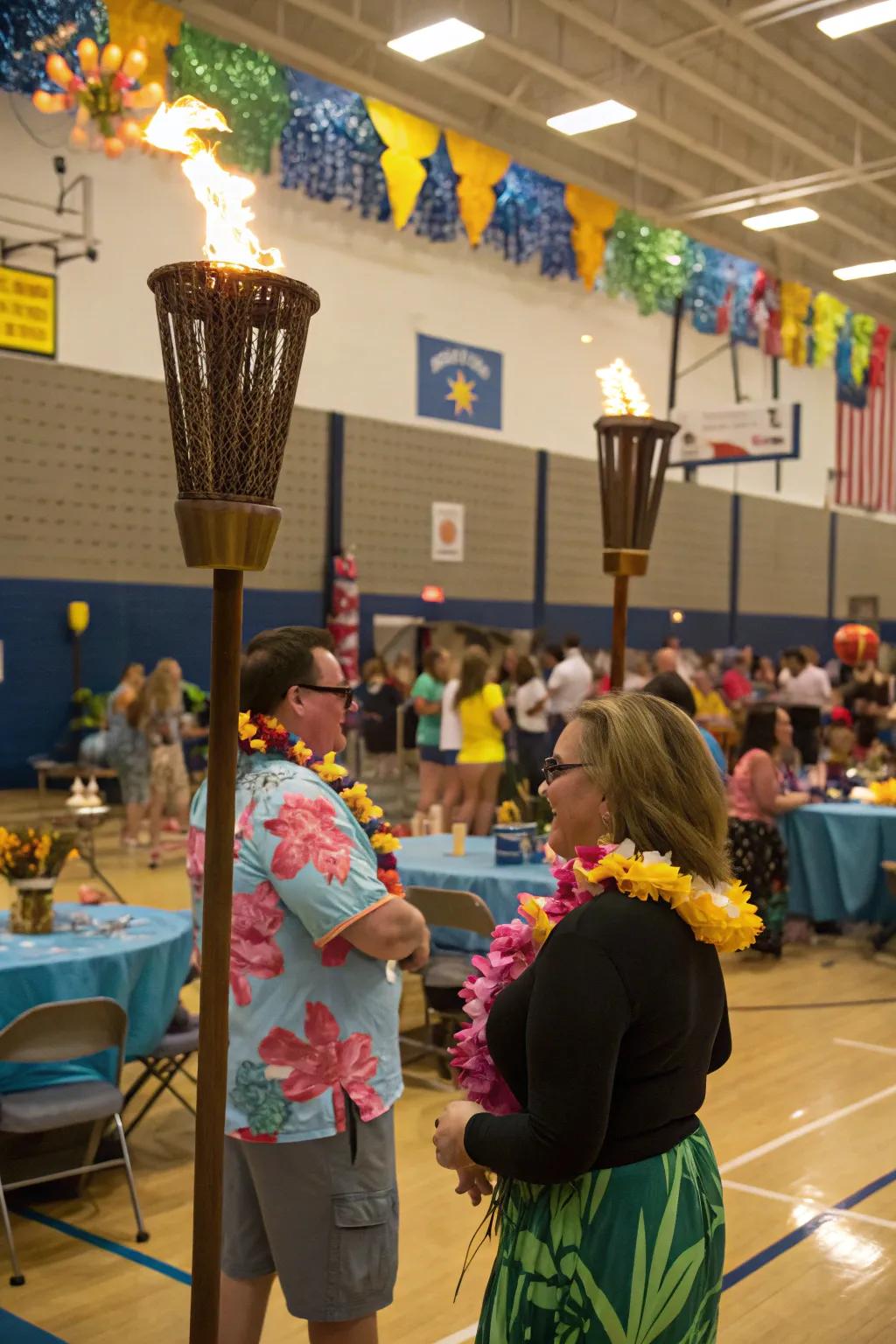 A Hawaiian-themed attendance party brings island vibes to the classroom.