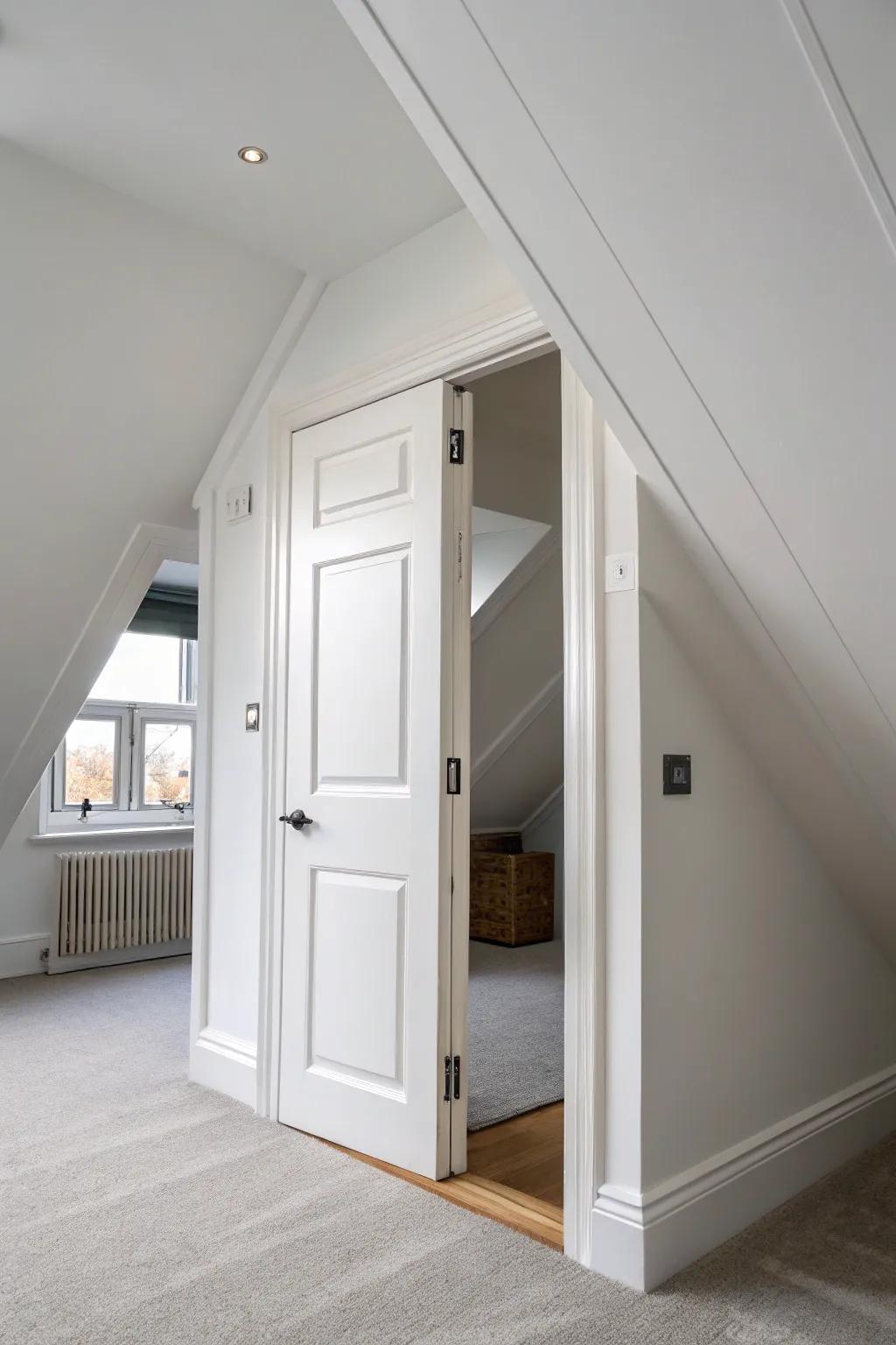 Simple white trim delivers a fresh, harmonious look.
