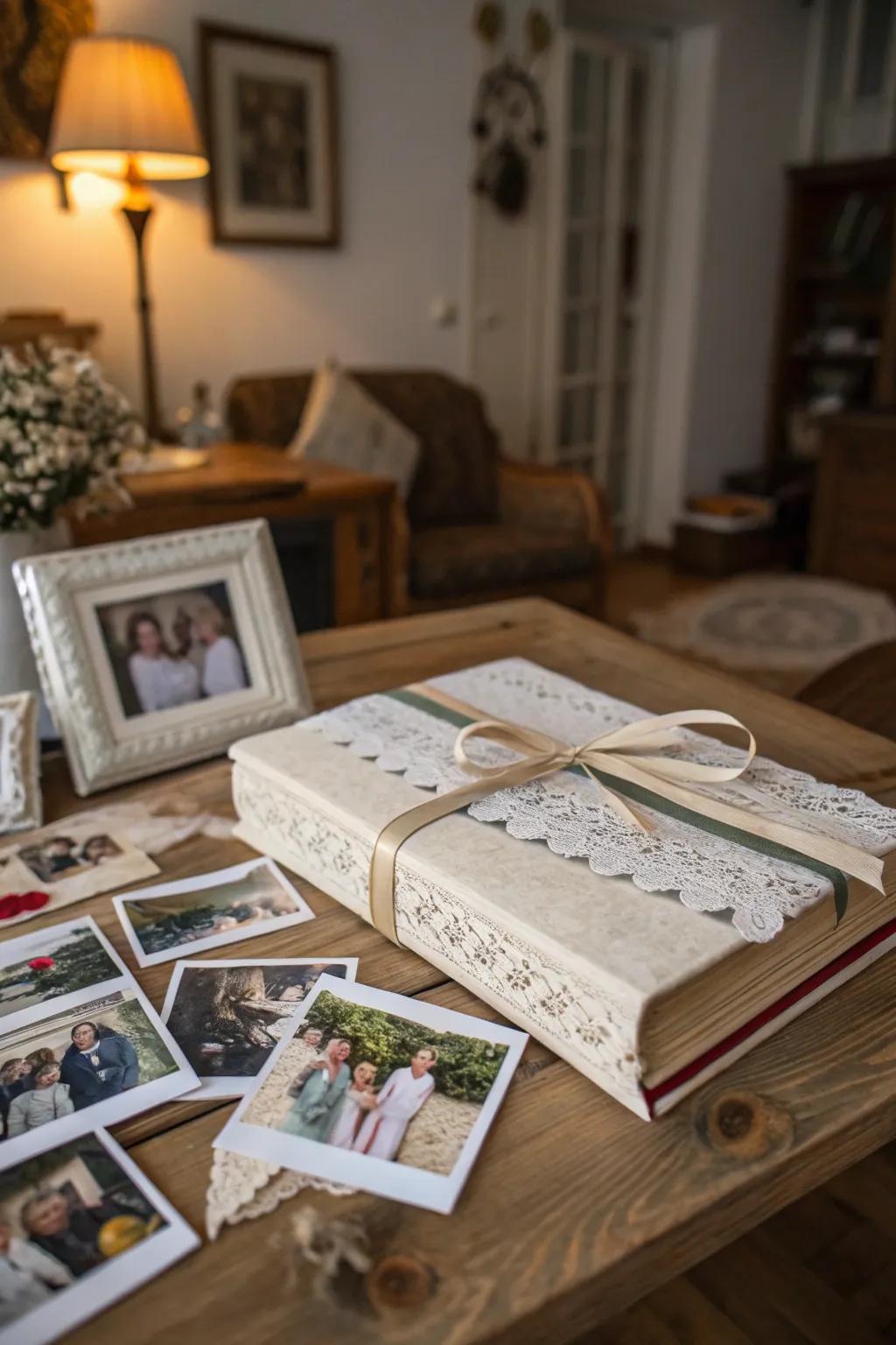 Relive treasured moments with a personalized keepsake album.