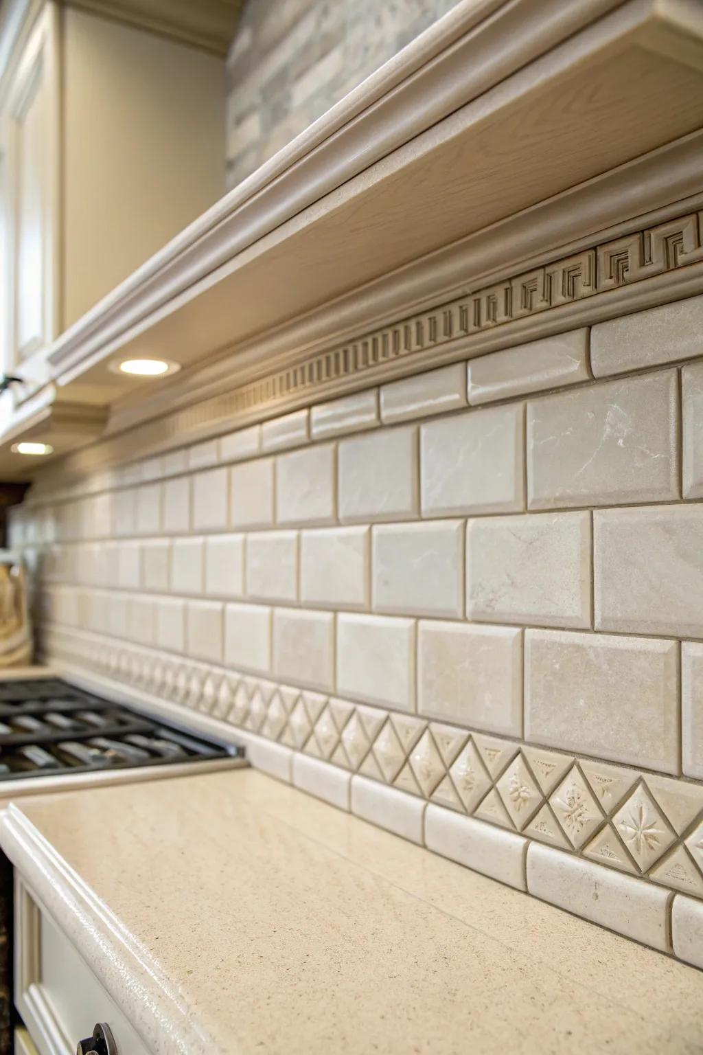 Classic elegance with a rounded edge finish.