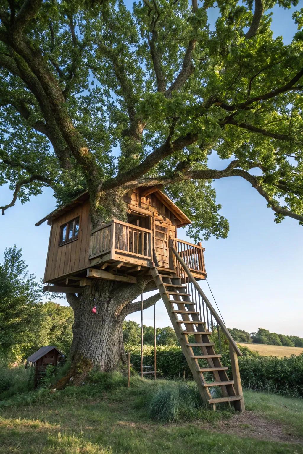 A charming treehouse ready for countless adventures.