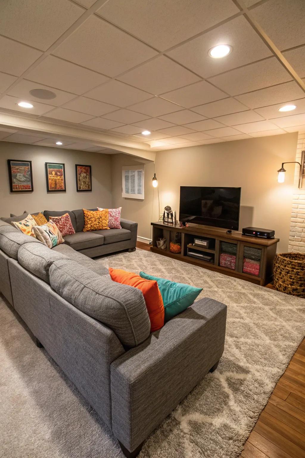 A deluxe sectional sofa for ultimate relaxation and comfort.