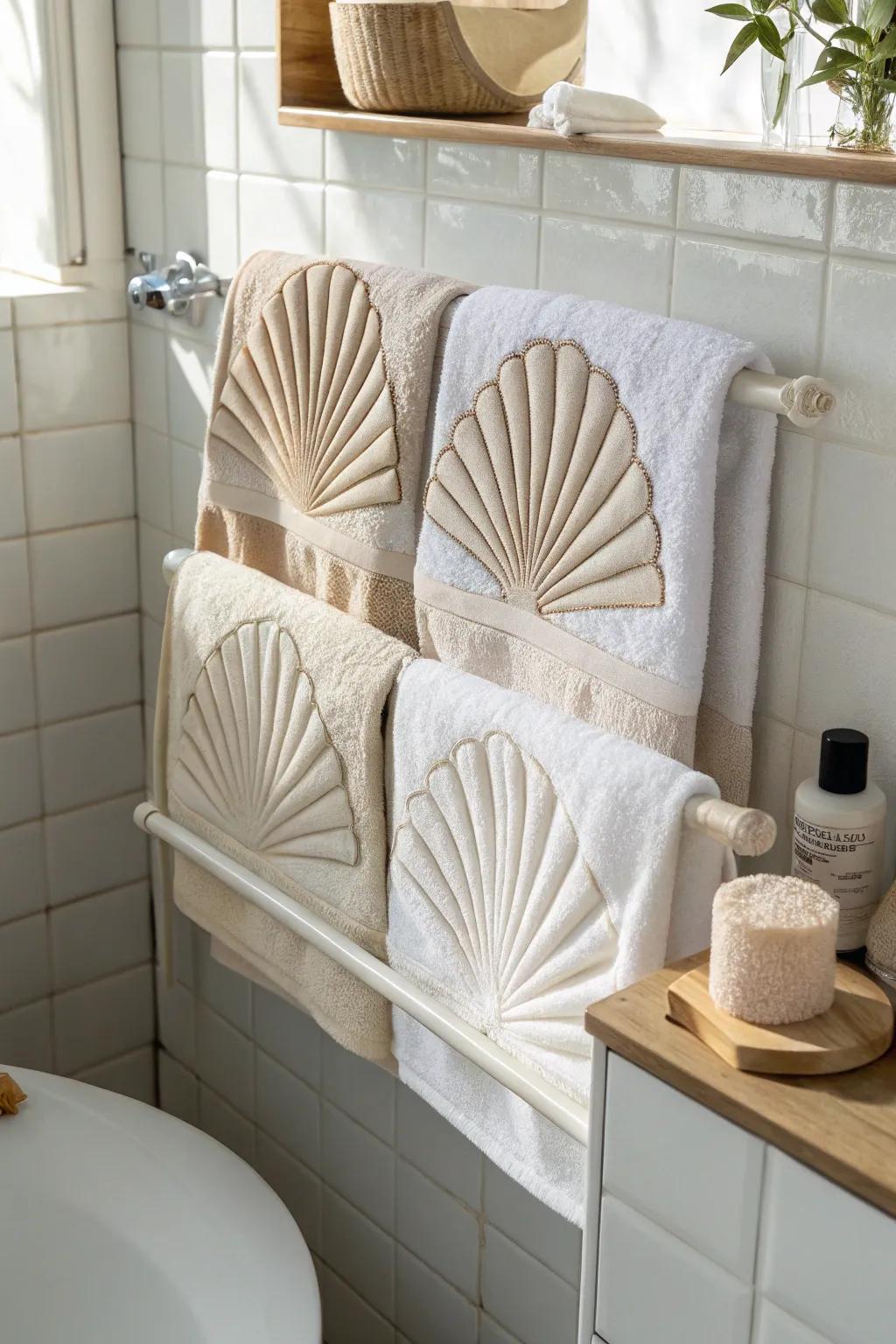 Transform your bathroom into an elegant retreat with artfully folded towels.