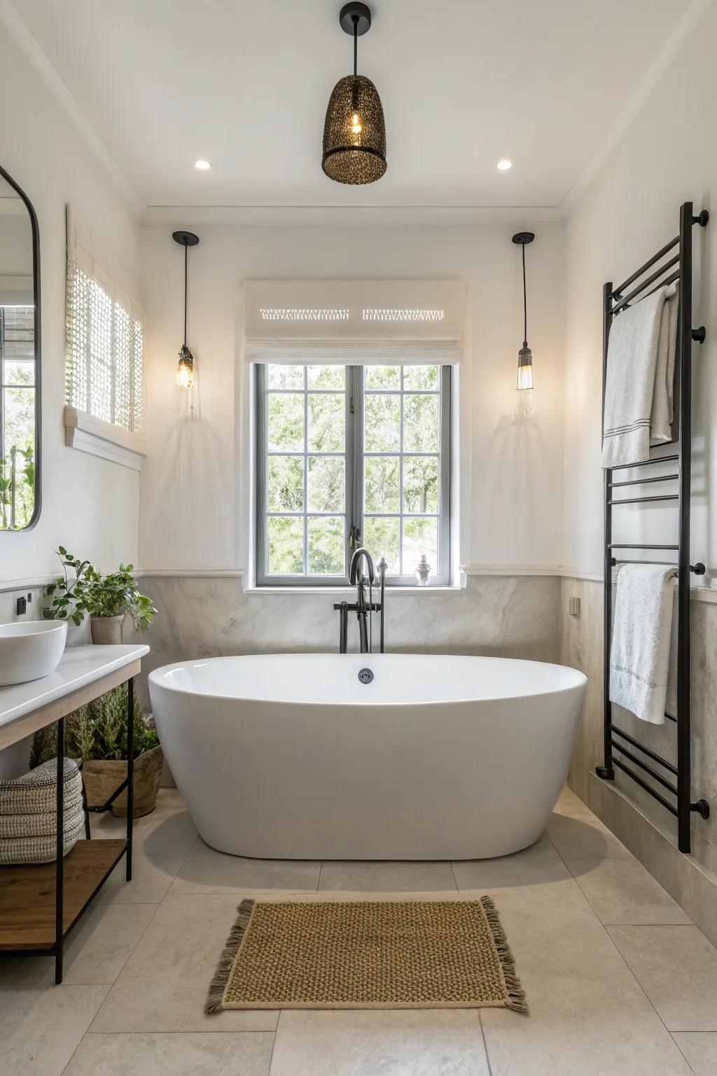 Freestanding tubs introduce an element of grace and opulence.