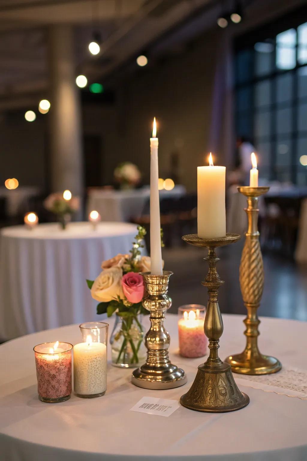 Flames fashion a toasty and inviting mood on your center table.