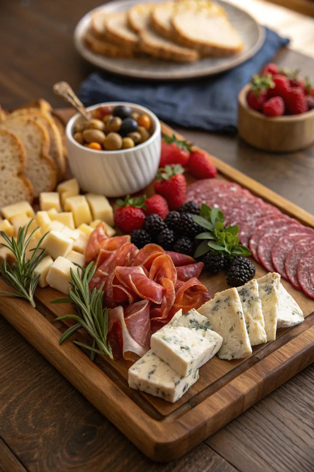A classic grazing platter with a European touch.