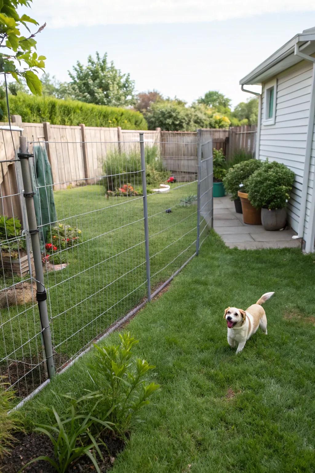 Wire fencing delivers a versatile and economical approach to ensuring your dog's safety.