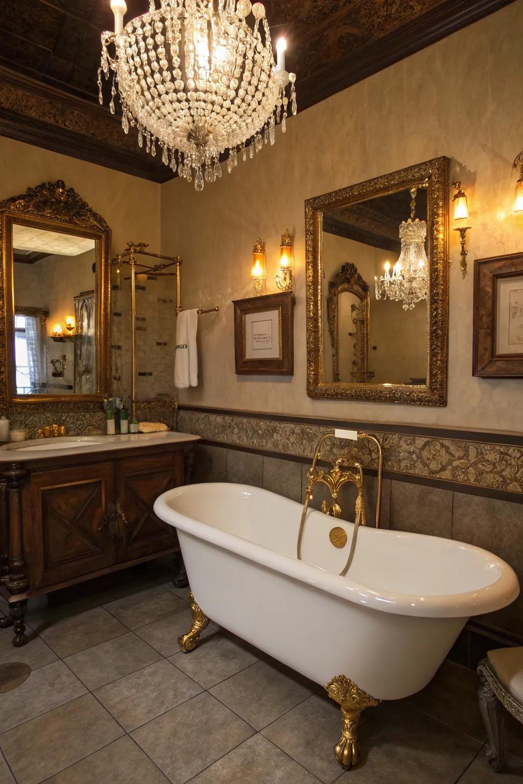 A classic bathroom where every bath feels like a step back in time.