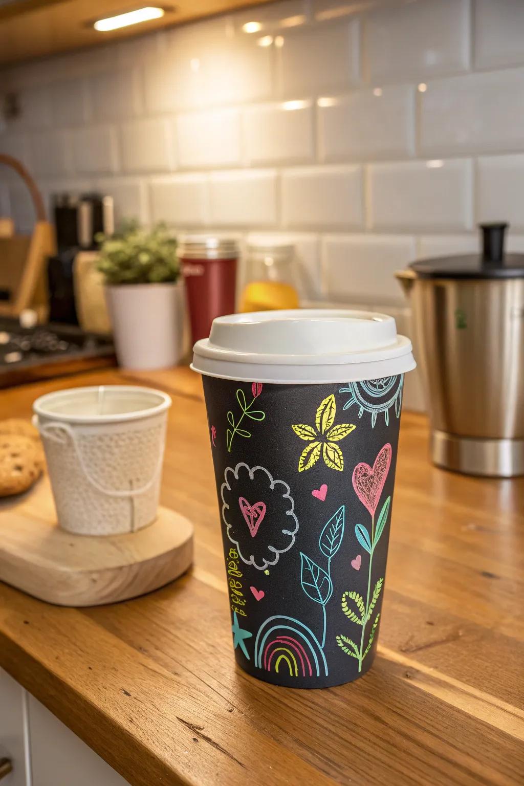 Expressive slate everyday cups enable your imagination to flourish with each drink of joe.