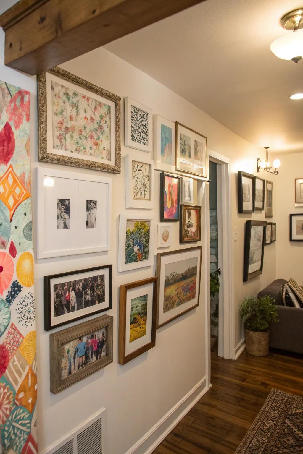 Personalize your corner with a stunning gallery wall.