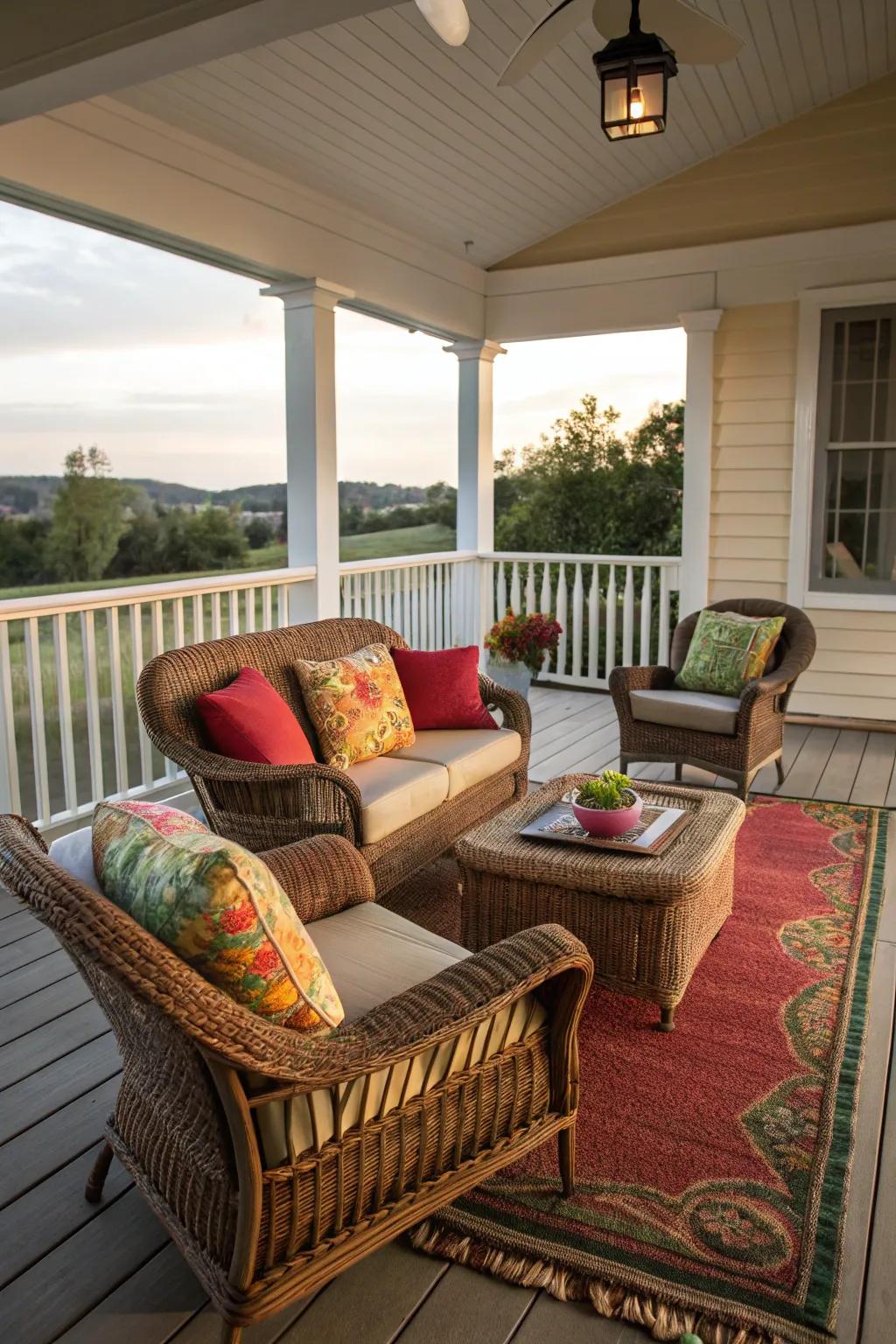 A welcoming seating arrangement invites you to rest and recharge.
