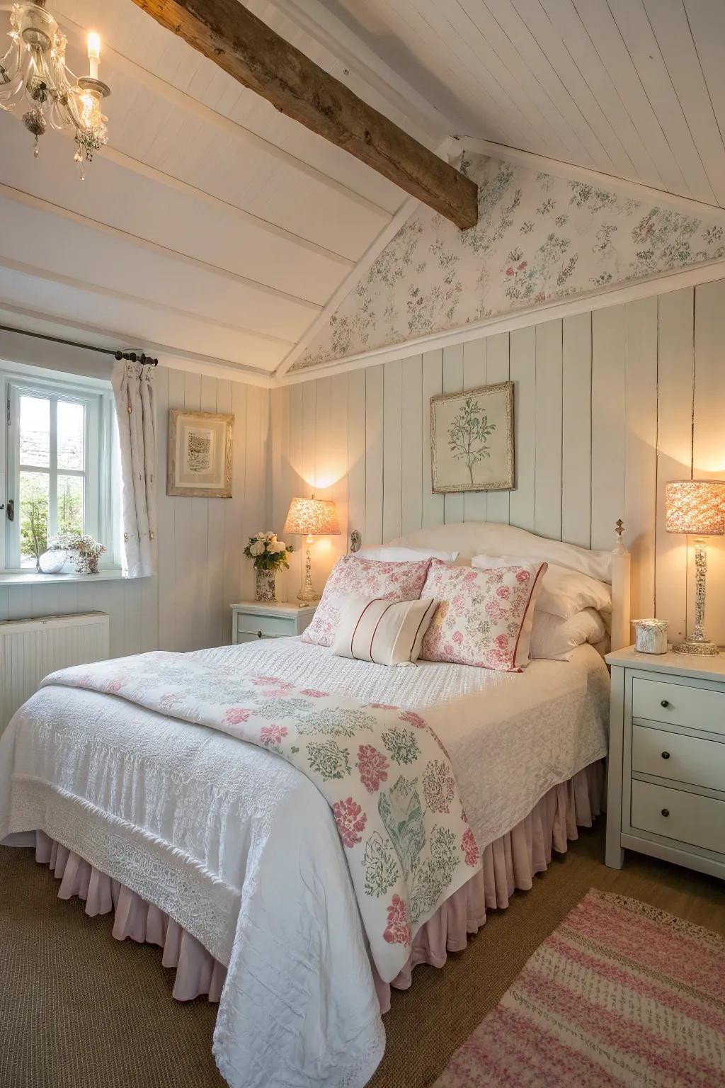 Gentle and neutral shades create a tranquil getaway.