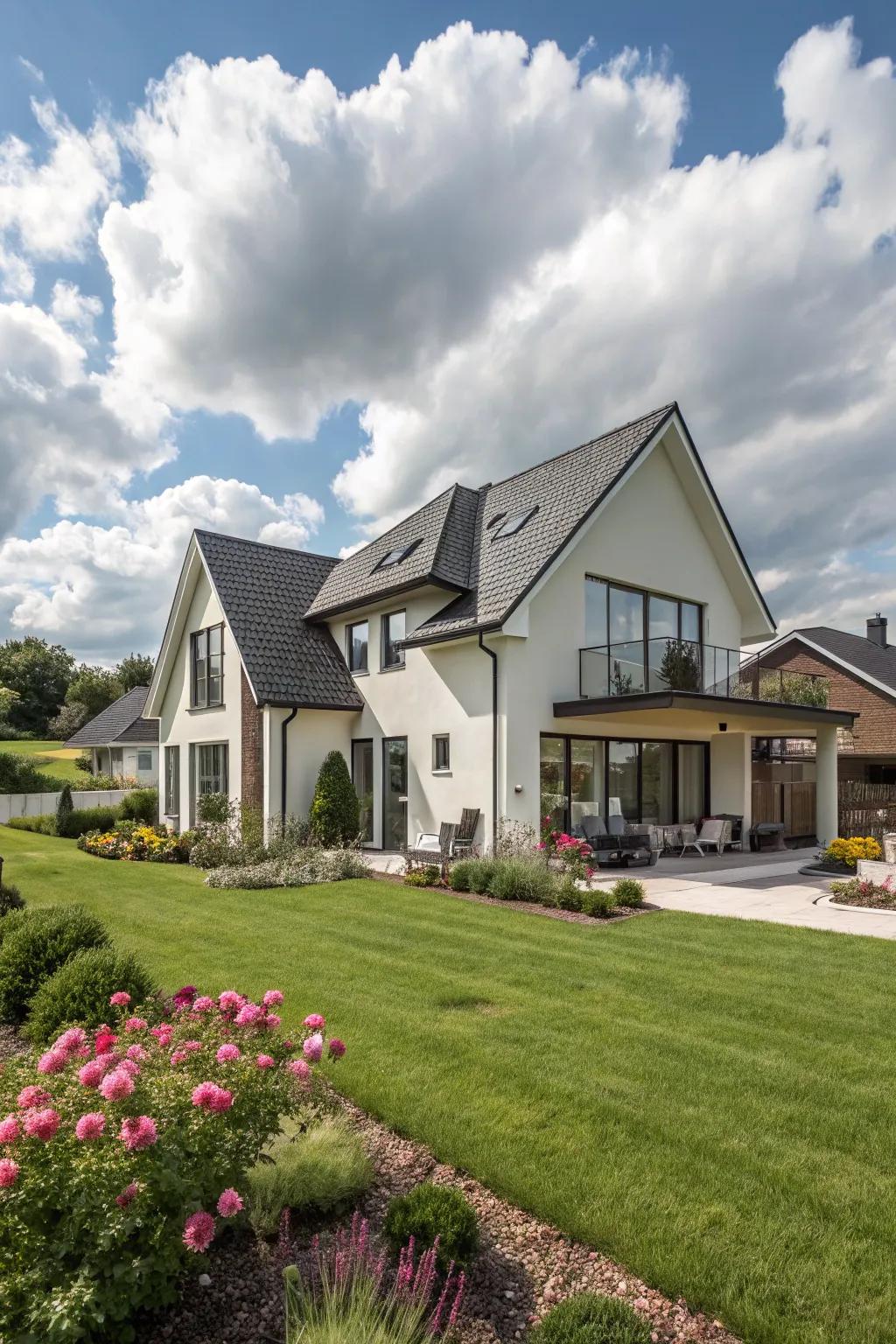 An architectural marvel with its unconventional tilted structure.