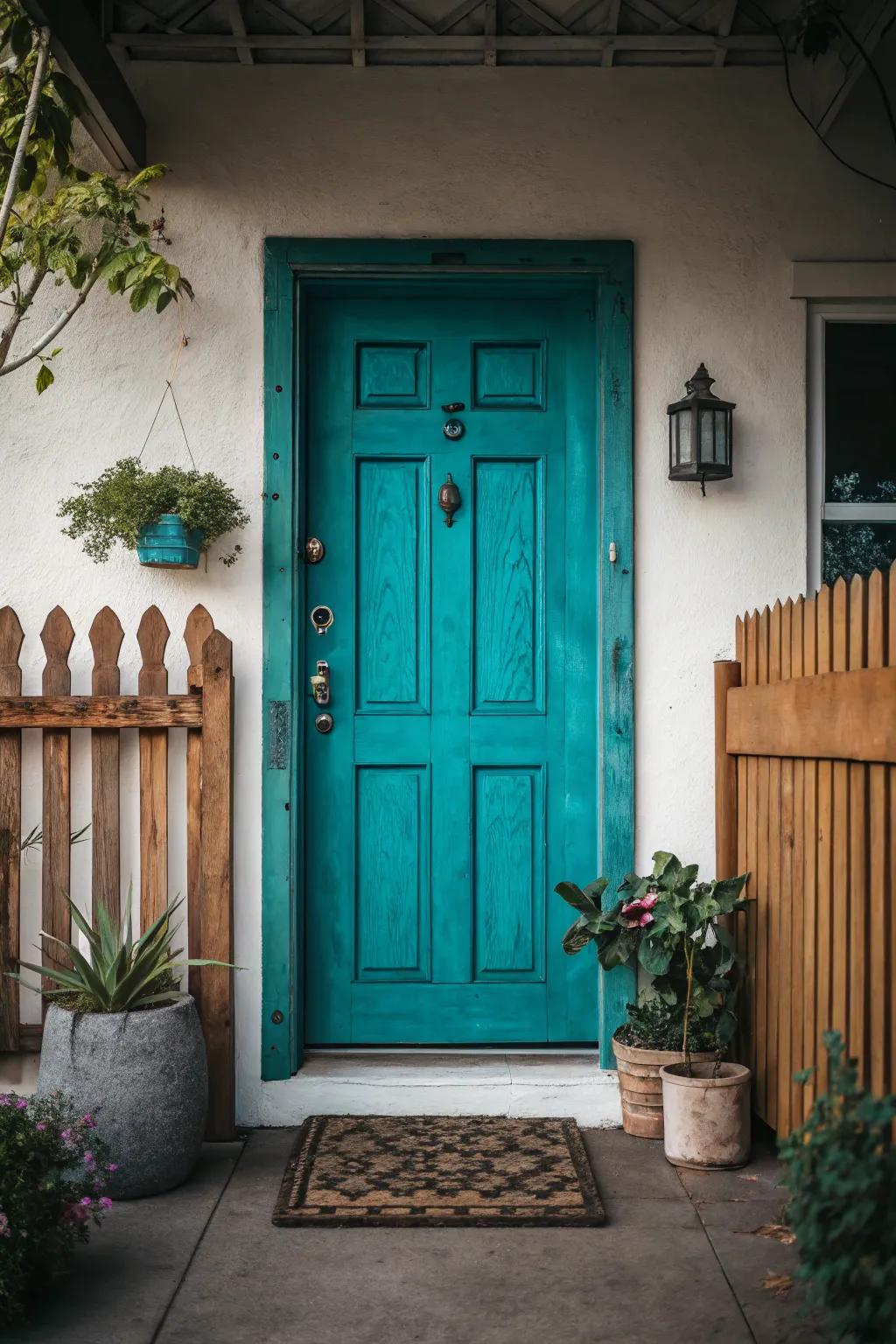 A vibrant door shade has the power to revolutionize your home's entry.