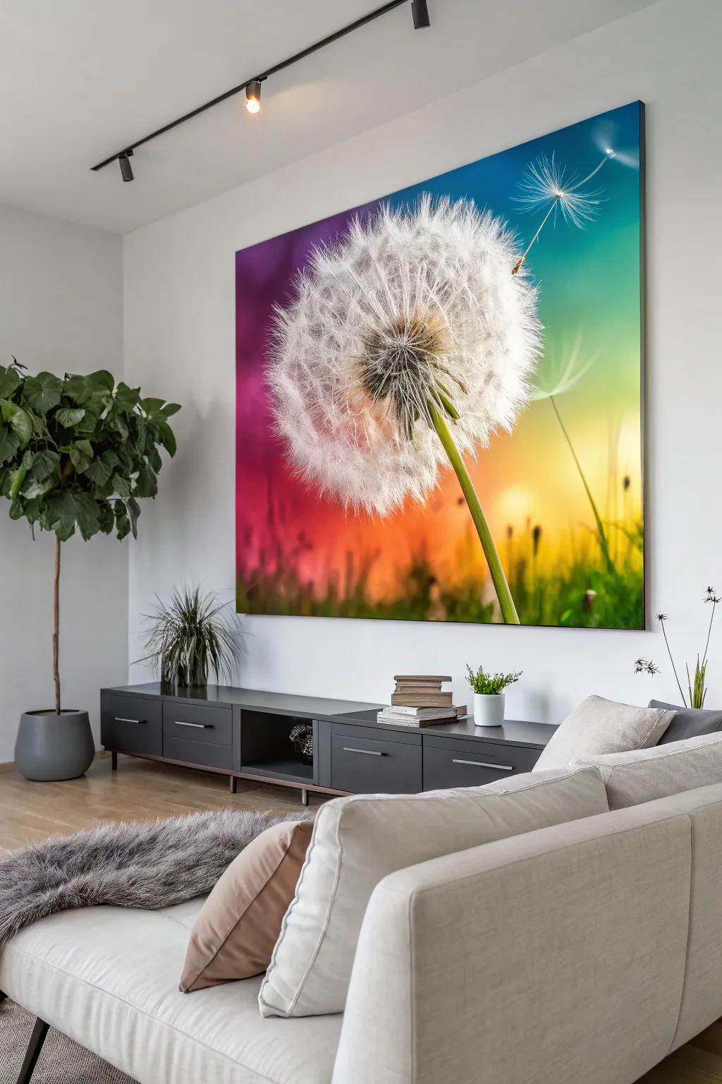 A striking fleabane canvas can breathe new life into any wall.