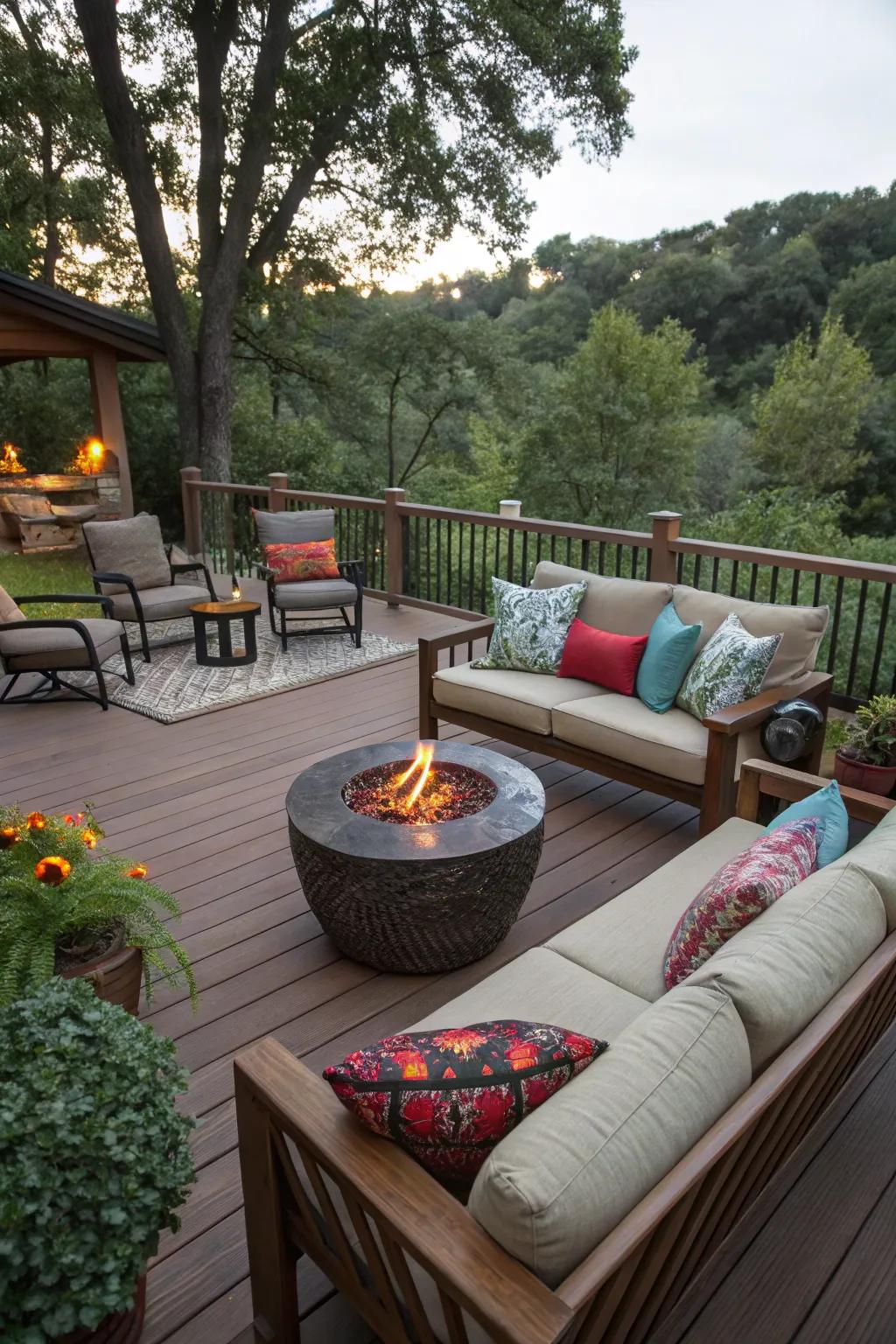 A welcoming seating arrangement ideal for close gatherings.