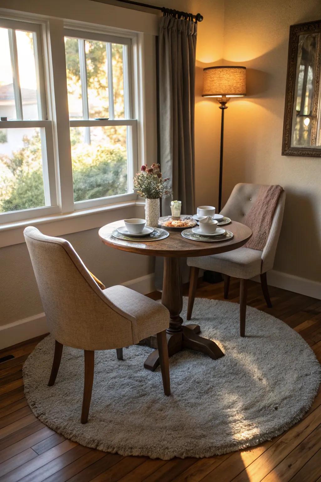 A charming breakfast spot is ideal for enjoying peaceful mornings.