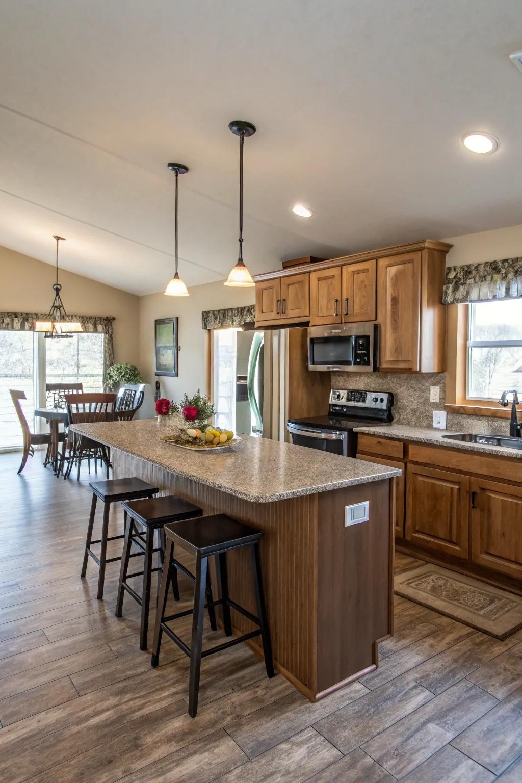 Enhance your kitchen to foster a more linked and inviting living space.