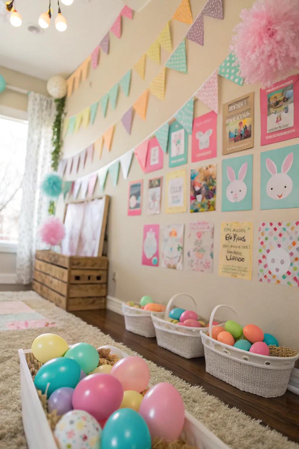 Enchanting rabbit-themed decorations breathe life into the enchantment of Easter.