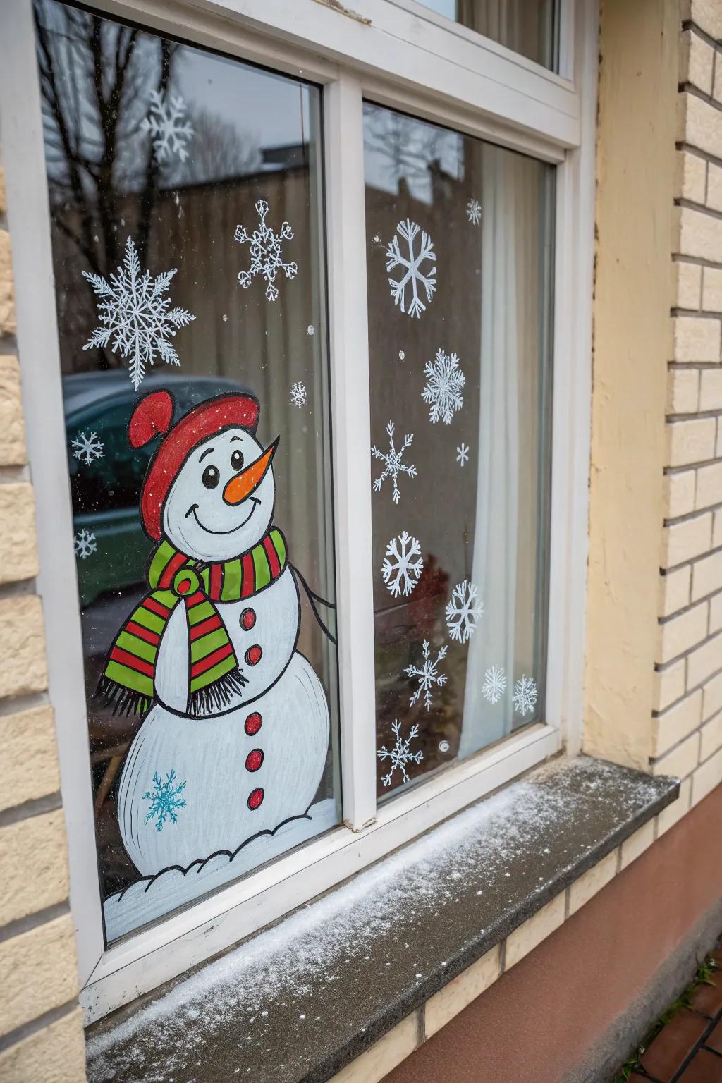 A joyous Jack brightening the winter vista