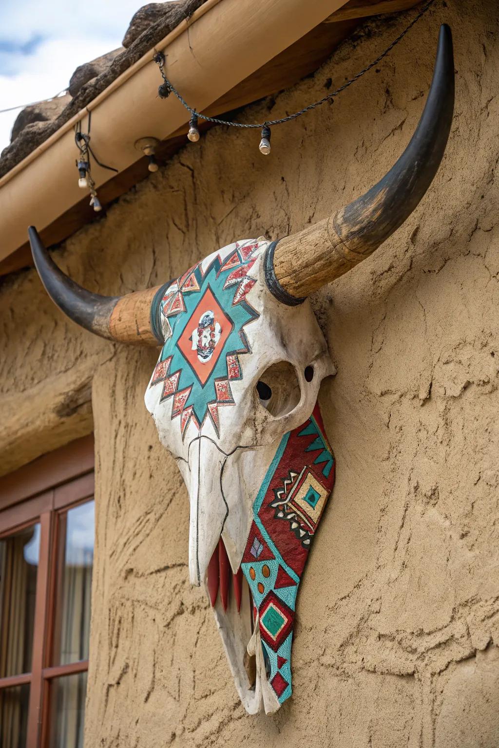 Southwestern-inspired geometric patterns infuse cultural elegance into your décor.
