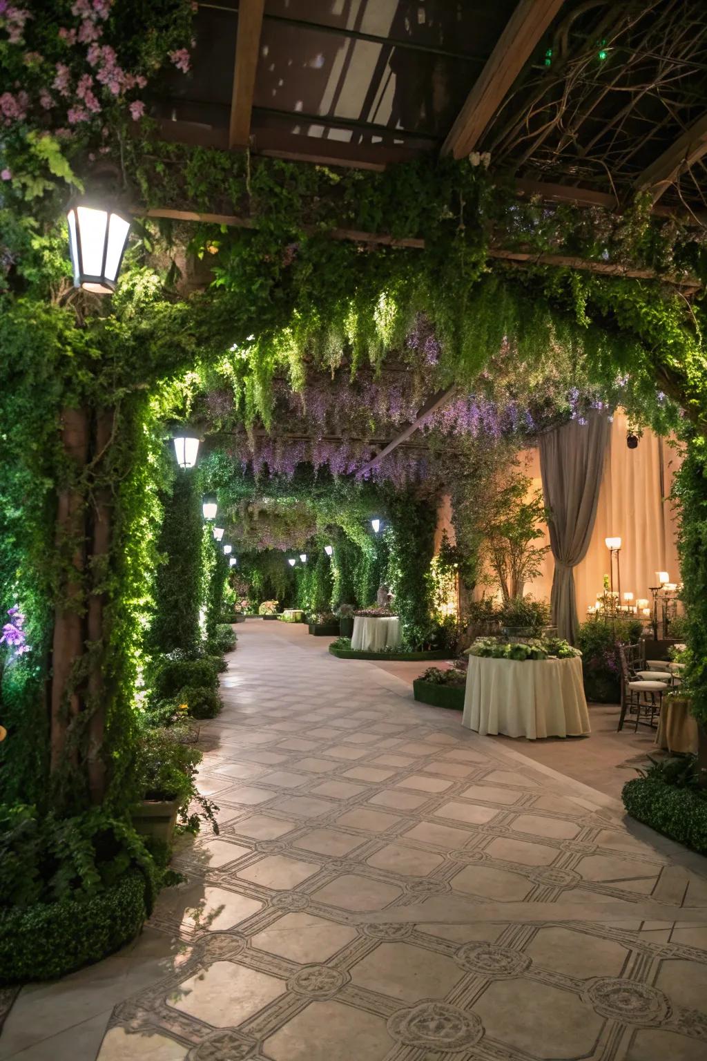 Flourishing greenery converts any area into a garden sanctuary.