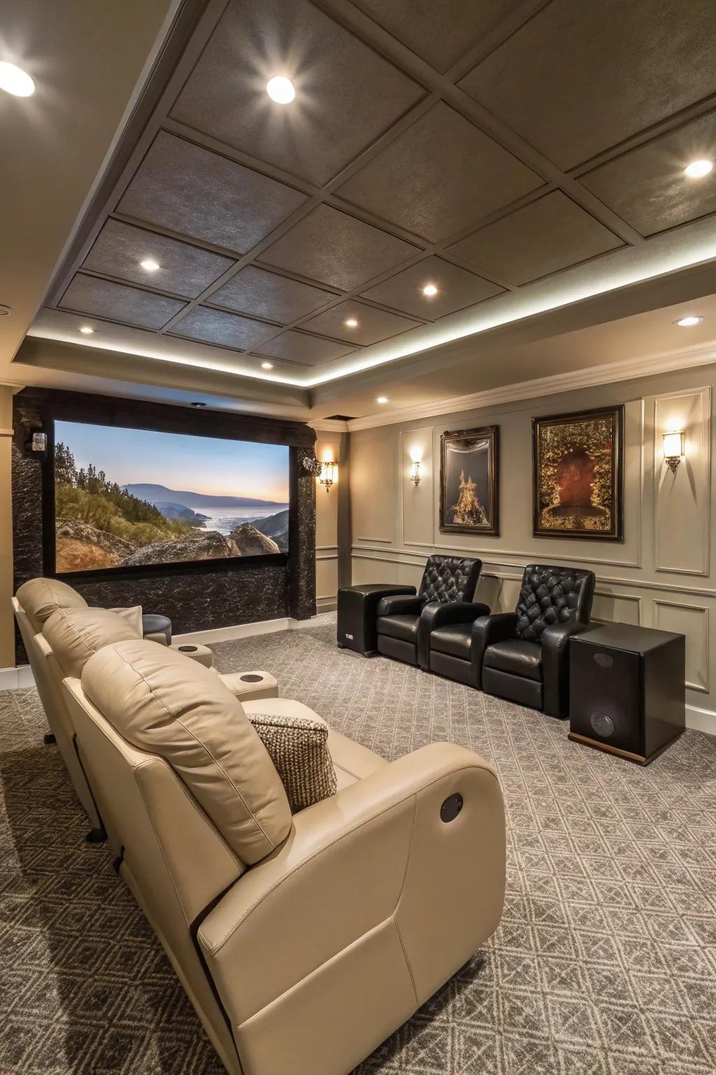 Design a home cinema experience right in your home.