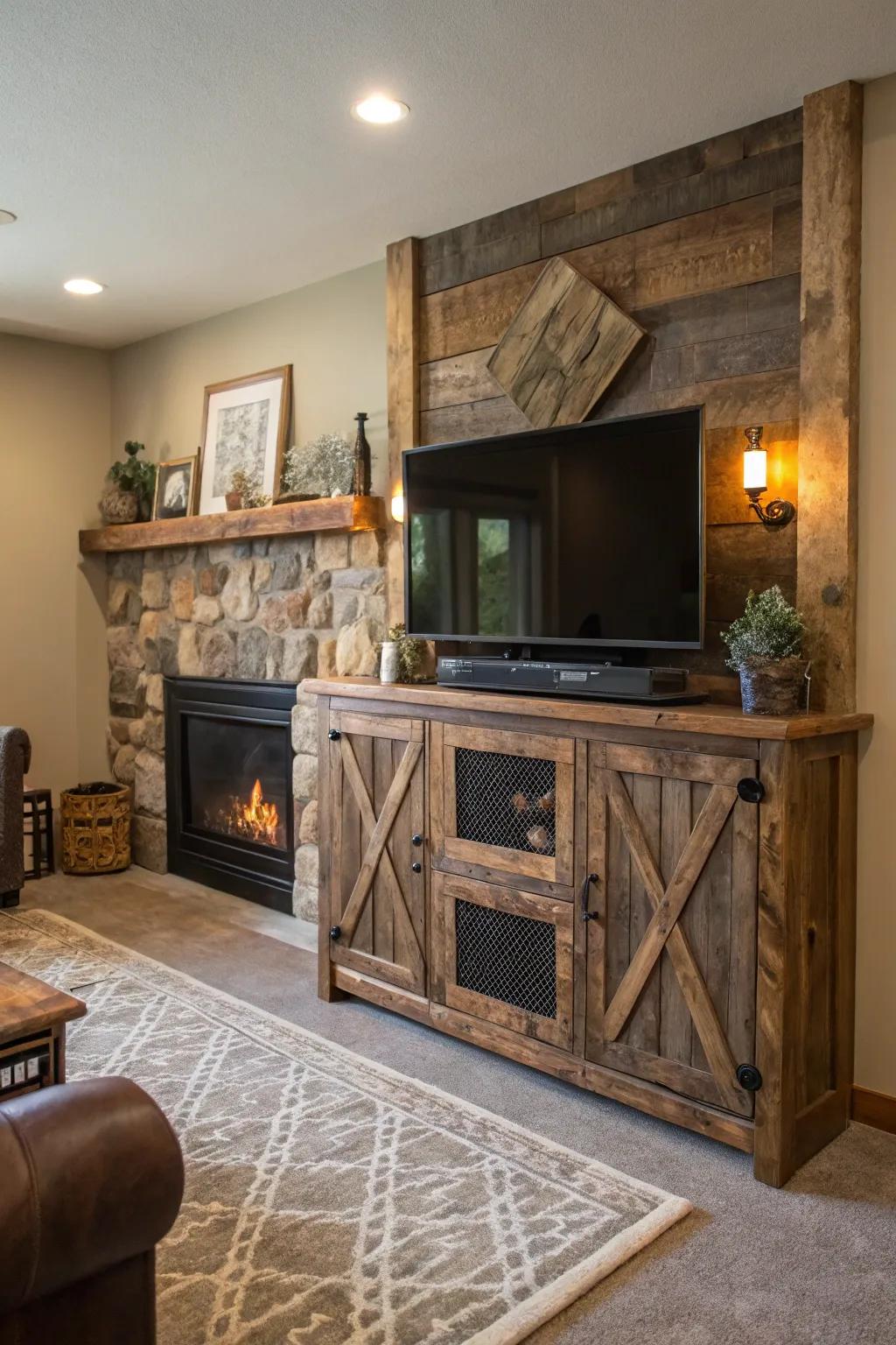 Rustic warmth: The alluring charm of salvaged wood.