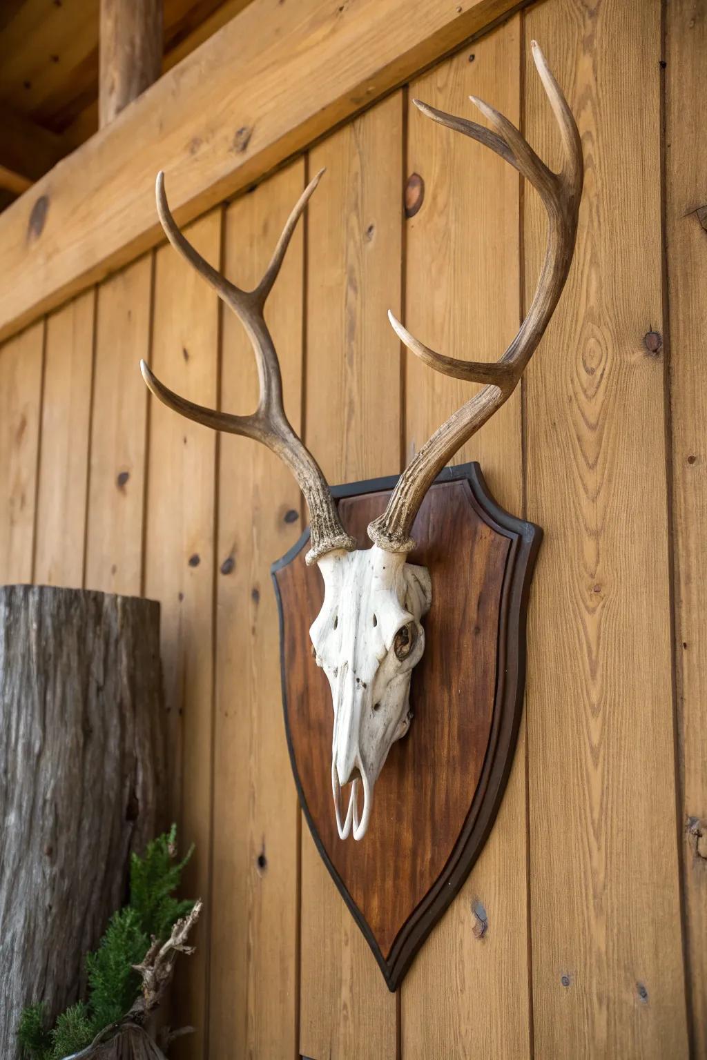Rustic wooden plaques infuse warmth and personality into your display.
