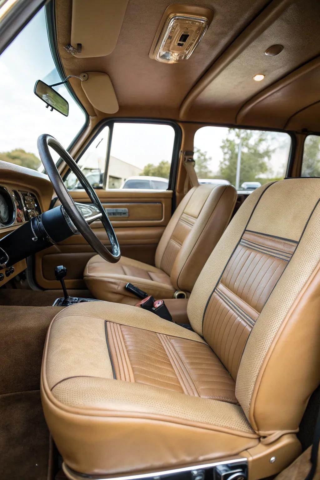 Amplify your driving experience with premium leather seating.
