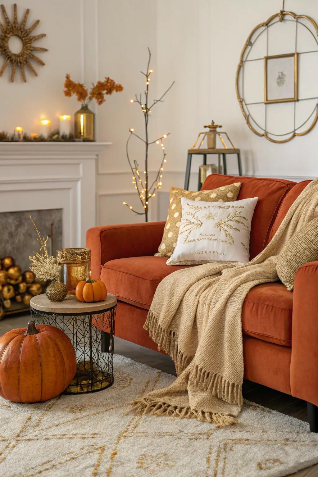 Welcome the cozy cinnamon spice hues in your decor.