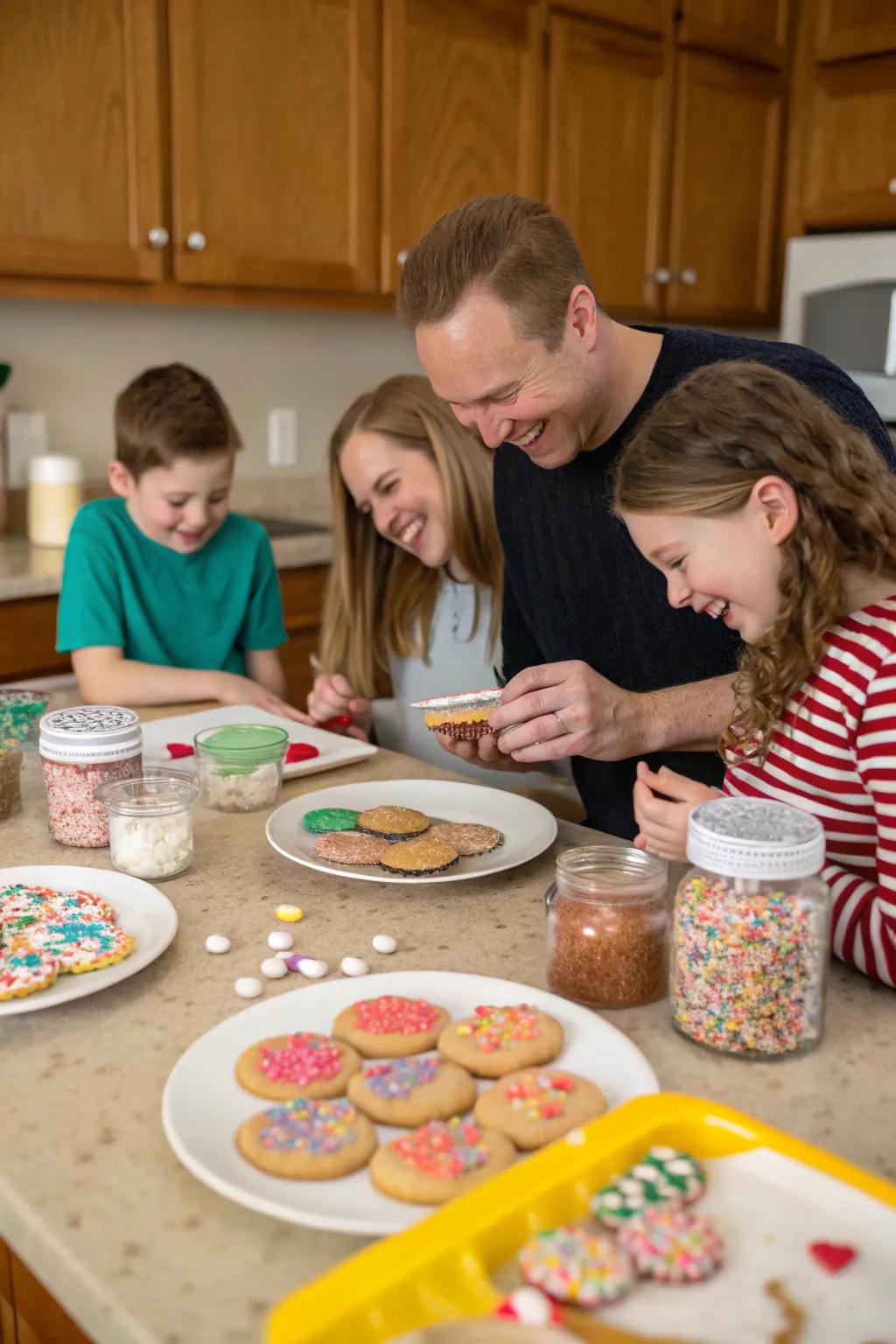 Unleash your creativity with gingerbread cookie decorating.