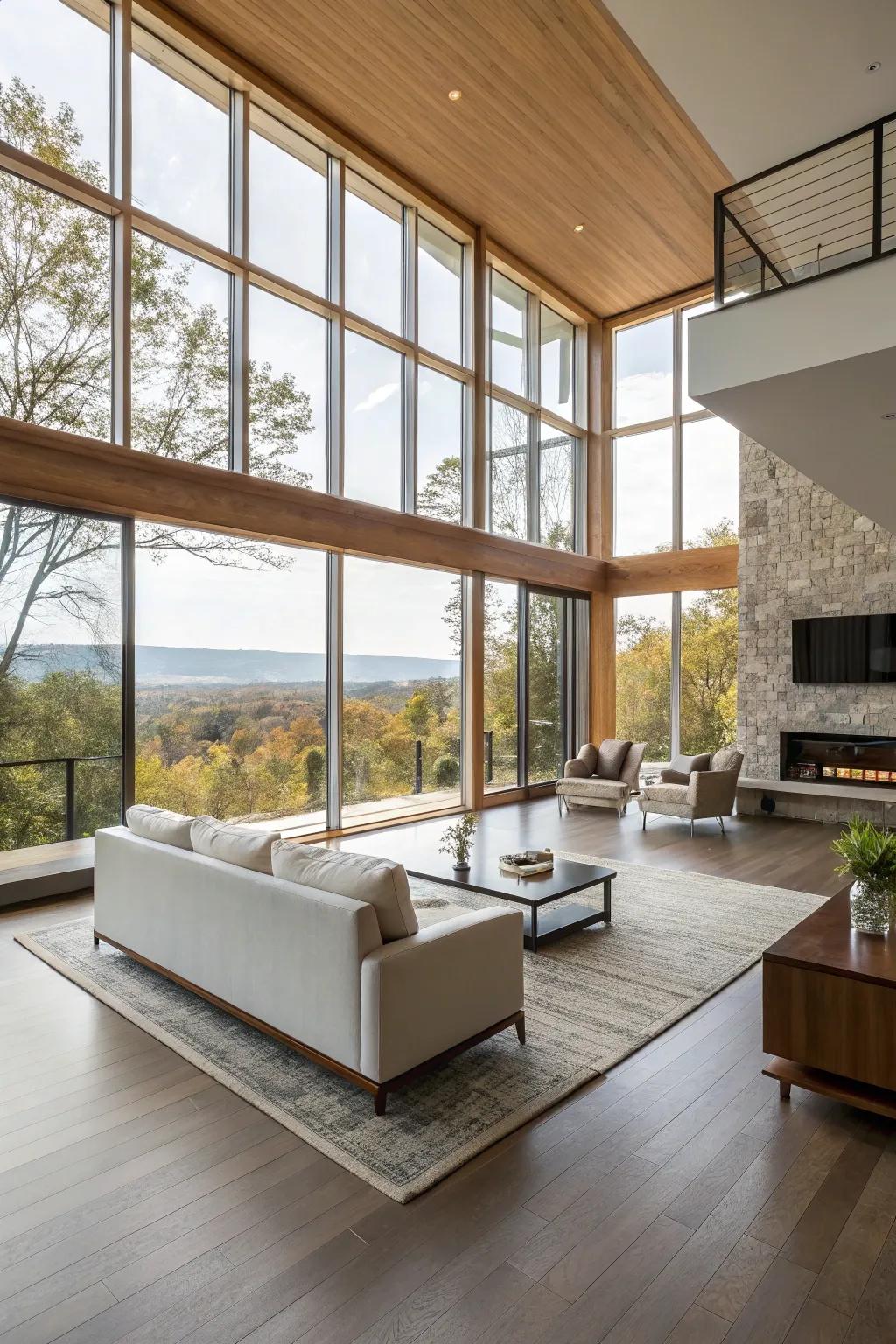 Open living room spaces promote a smooth energy flow.