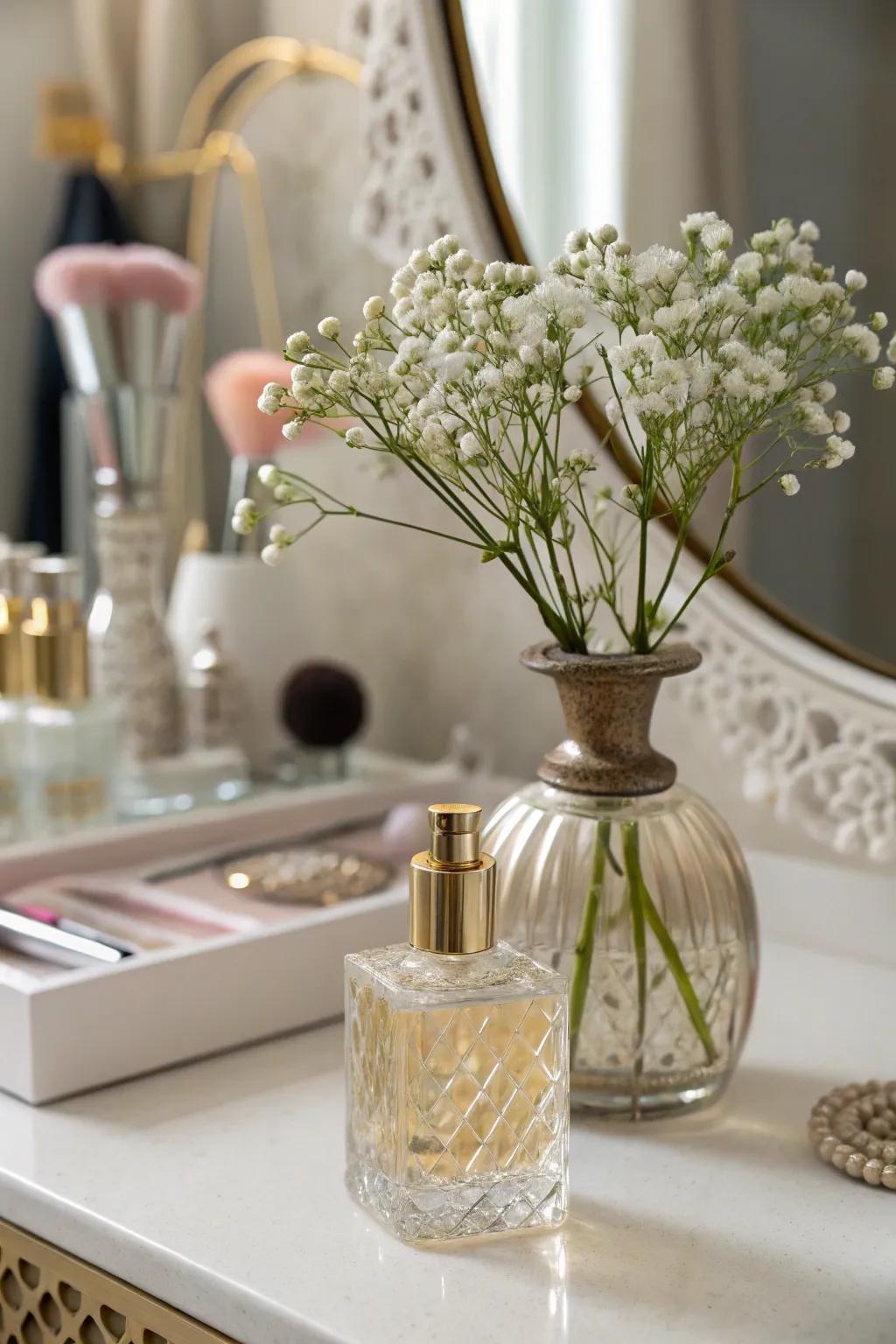 Transform your old scent vessels into refined flower holders exuding luxury.