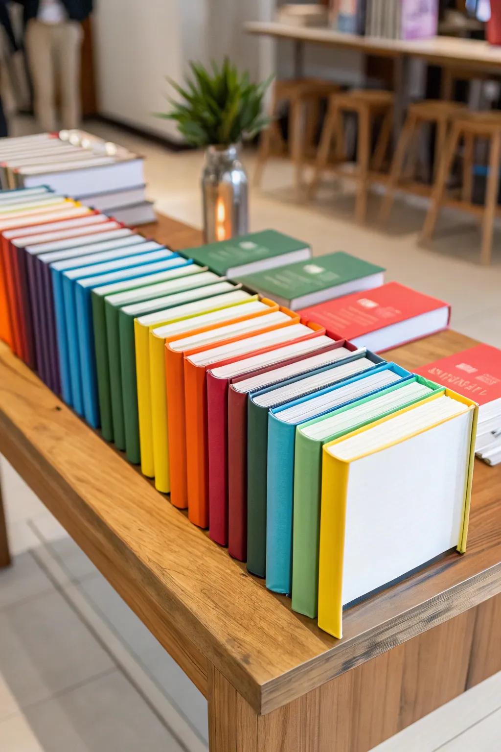 Strong colors really make these covers noticeable.