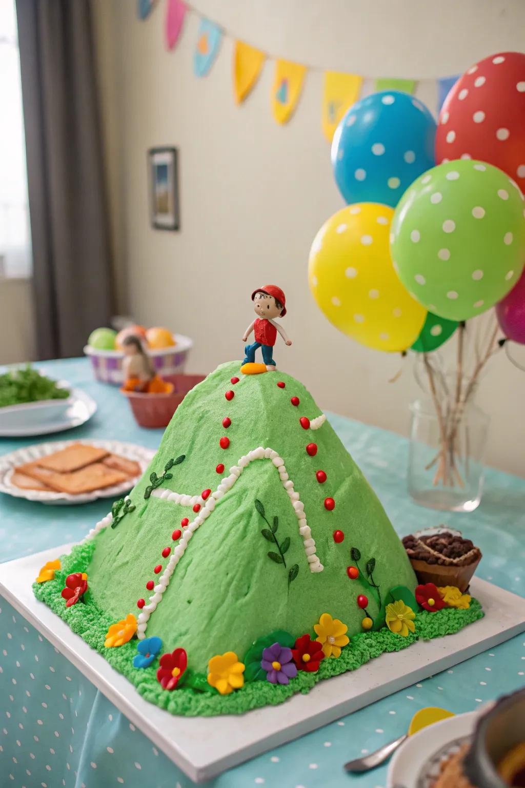 A playful nod to turning 50, this over-the-hill cake is sure to delight!