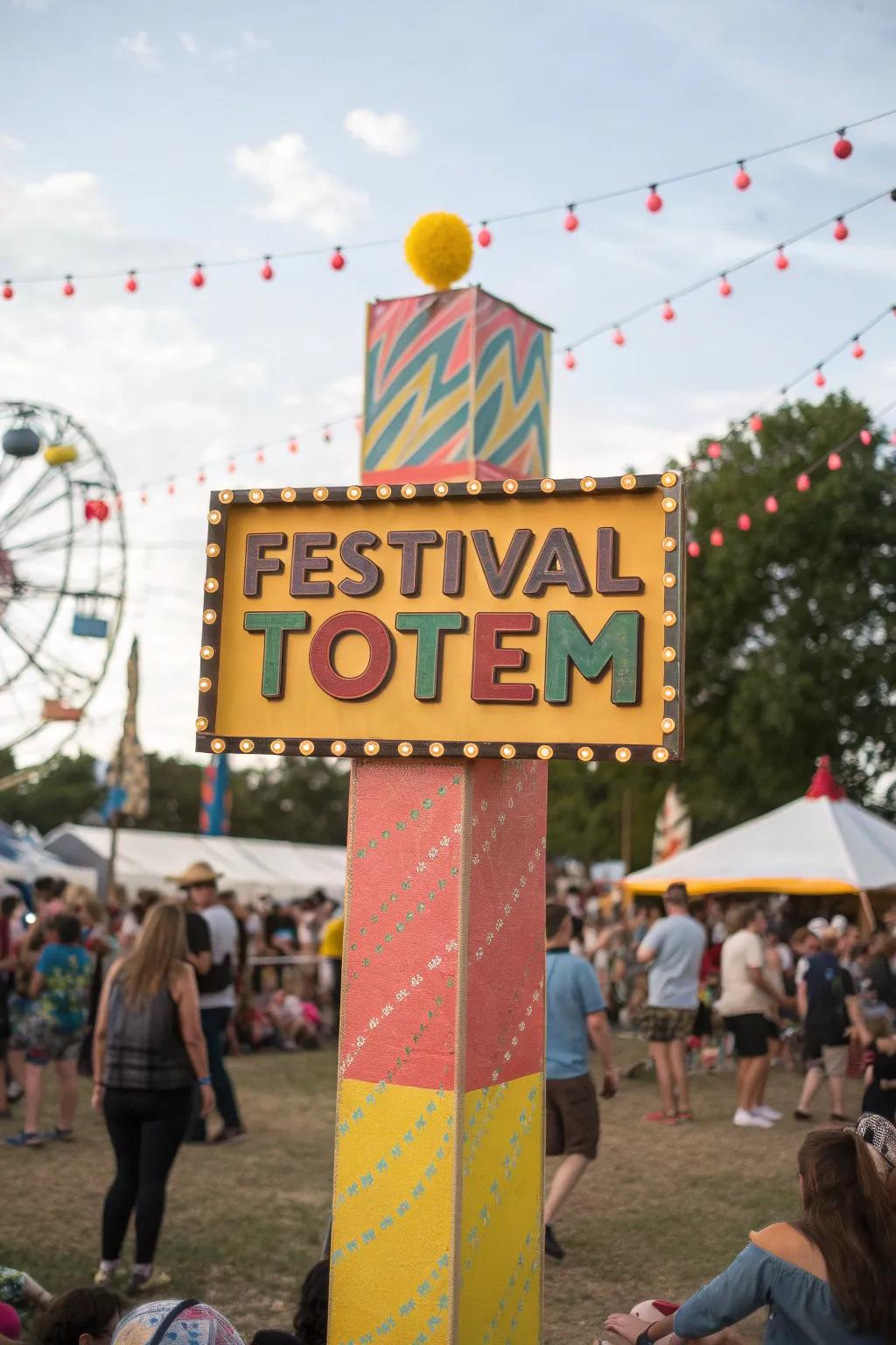 Clever puns on totems can bring joy and laughter to any festival-goer.