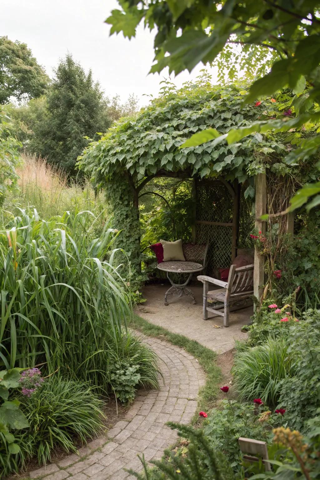 A secret corner in your garden offers a sublime escape.