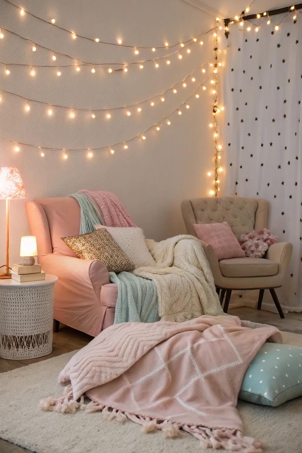 Twinkling lights bring a touch of enchantment to any space.