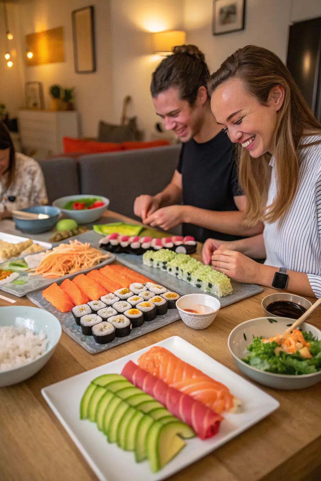 Craft and enjoy sushi: fun and flavor in every bite.