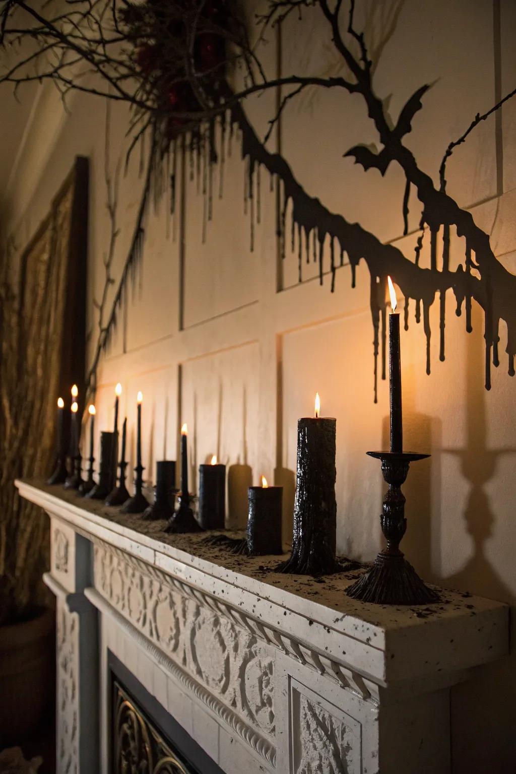 Twinkling lights can easily transform any room into a spooky paradise.