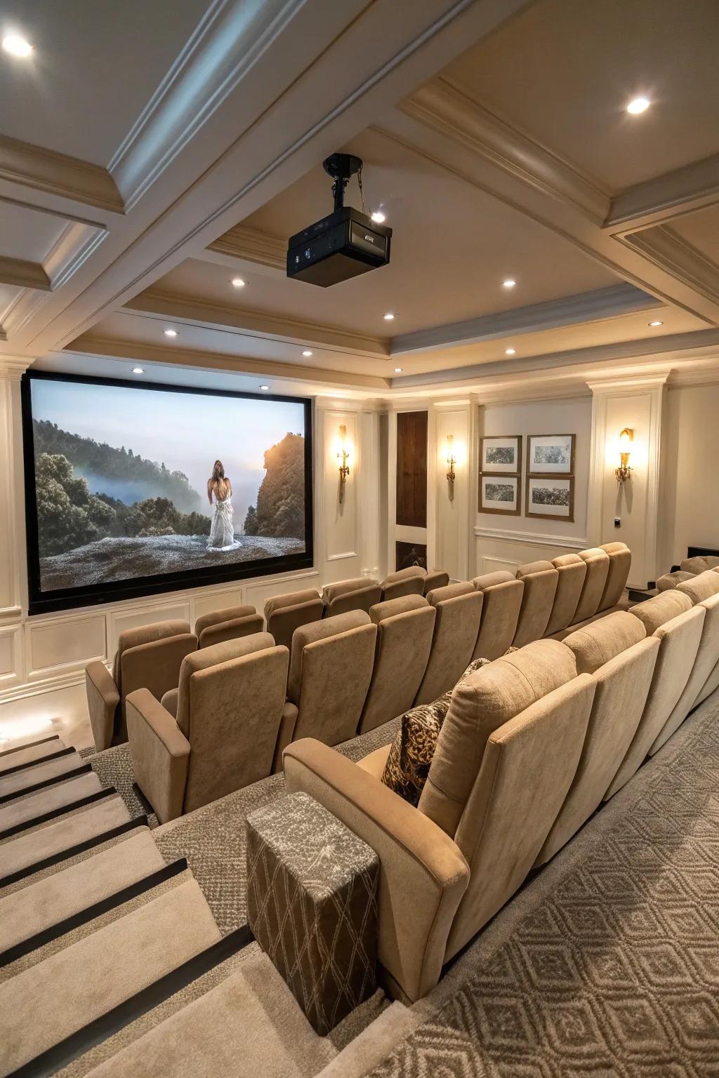 With raised seats, everyone enjoys the best viewing angle.