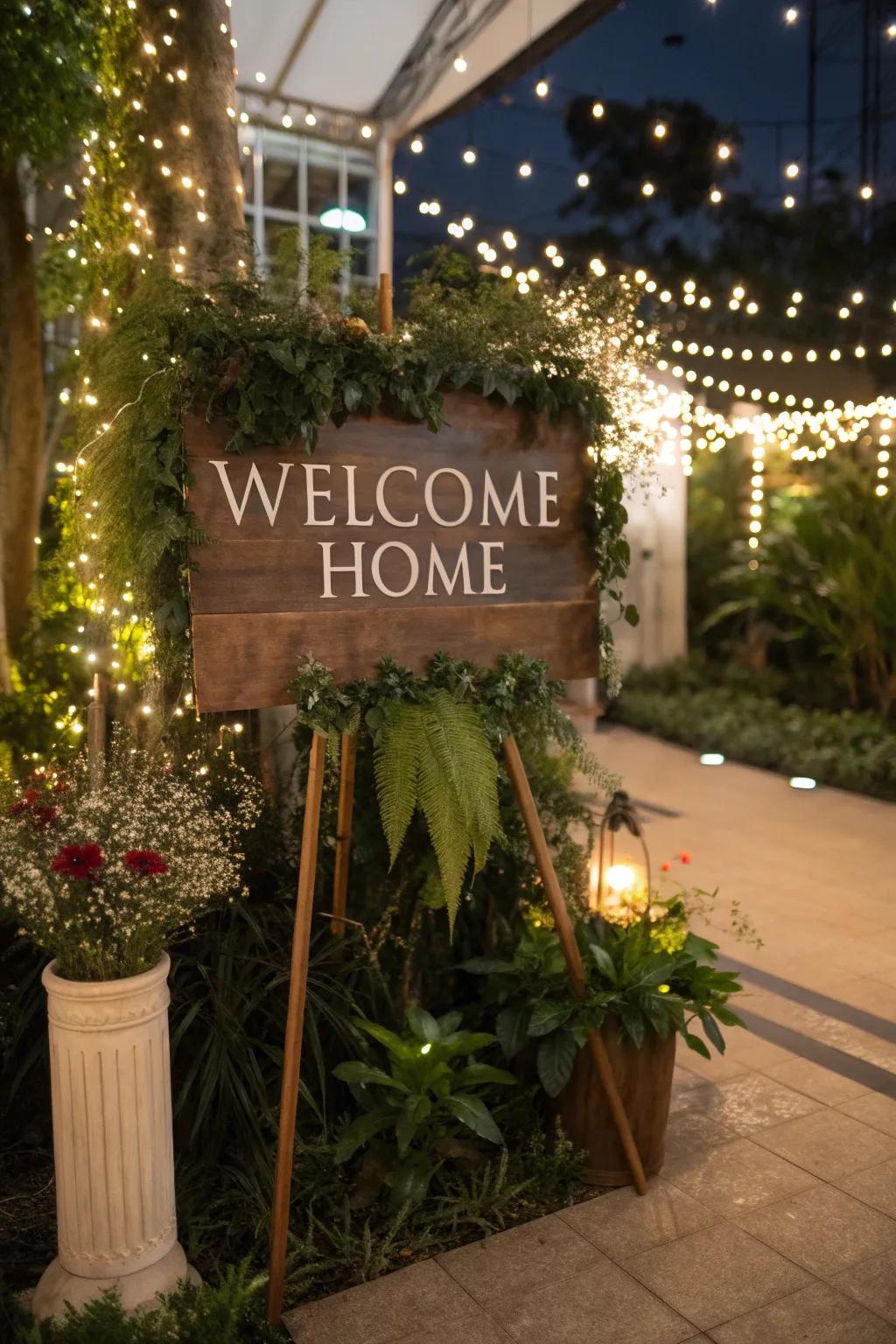 The perfect welcoming atmosphere for any homecoming celebration.