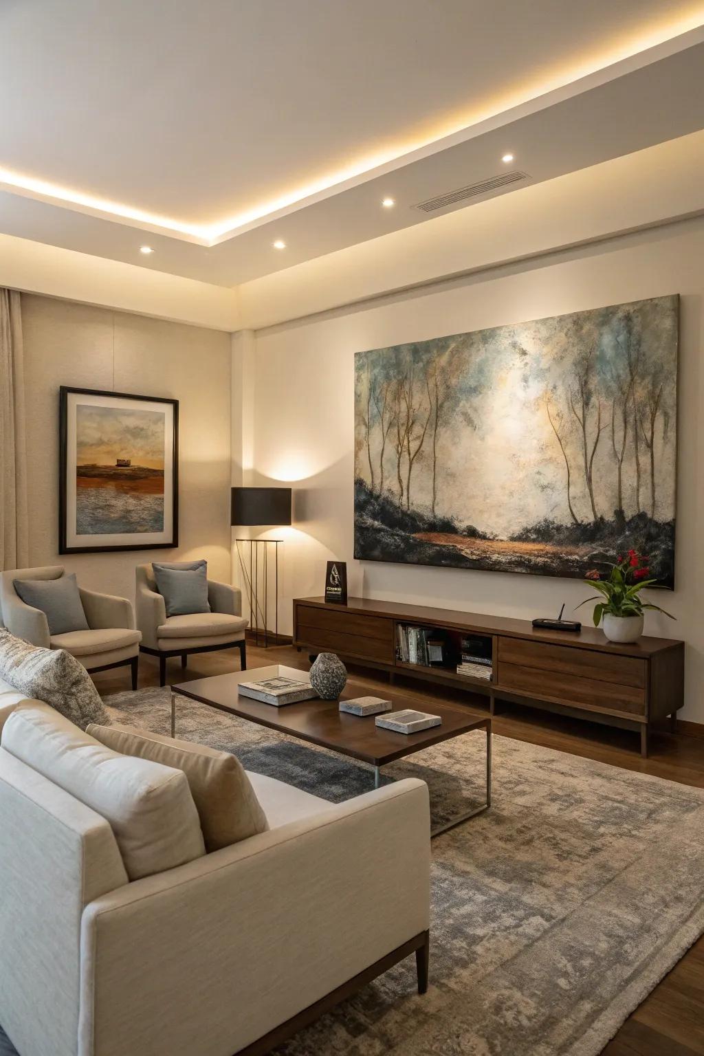 Transform empty walls into statements with large-scale art.