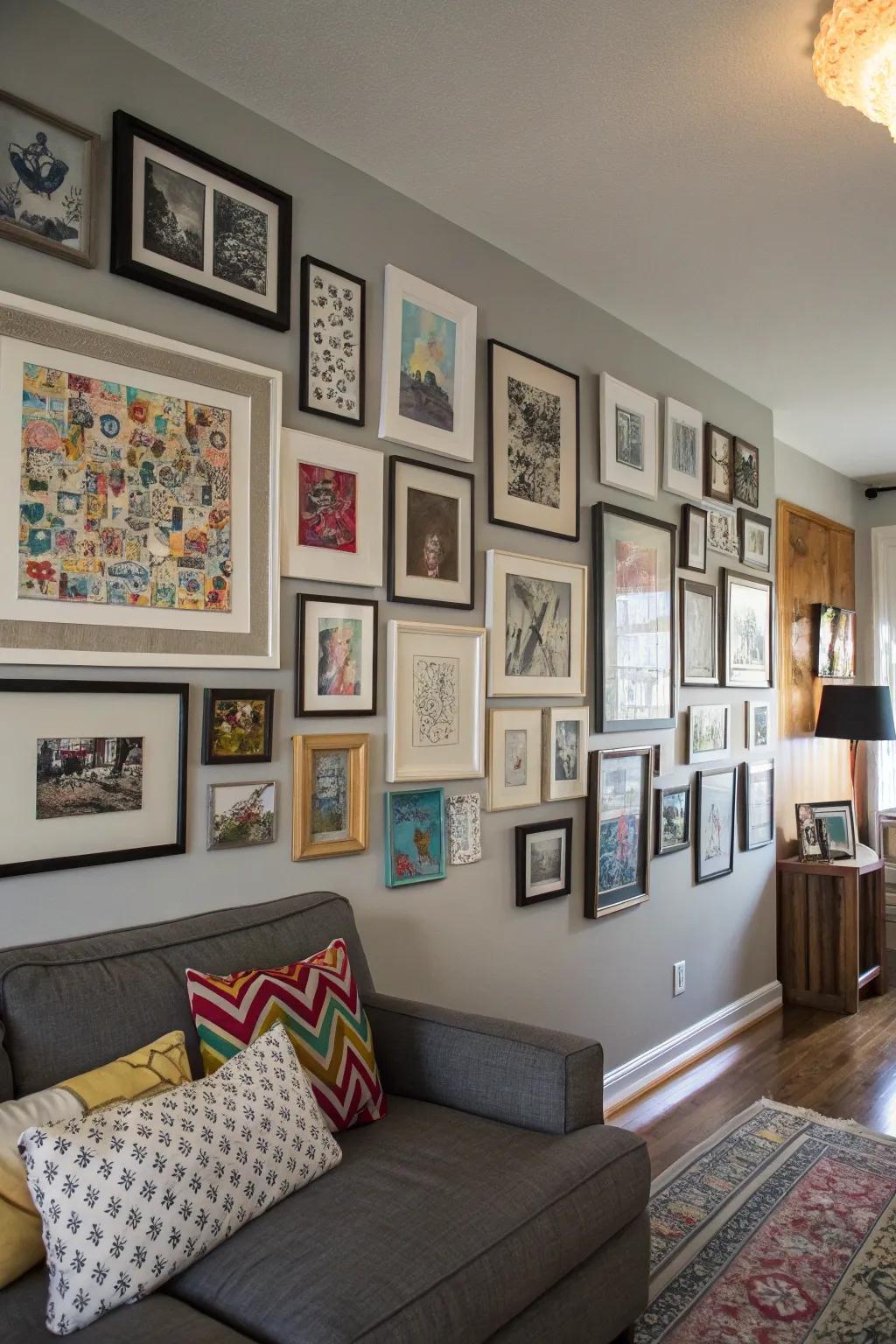 A gallery display that reflects your personal journey.