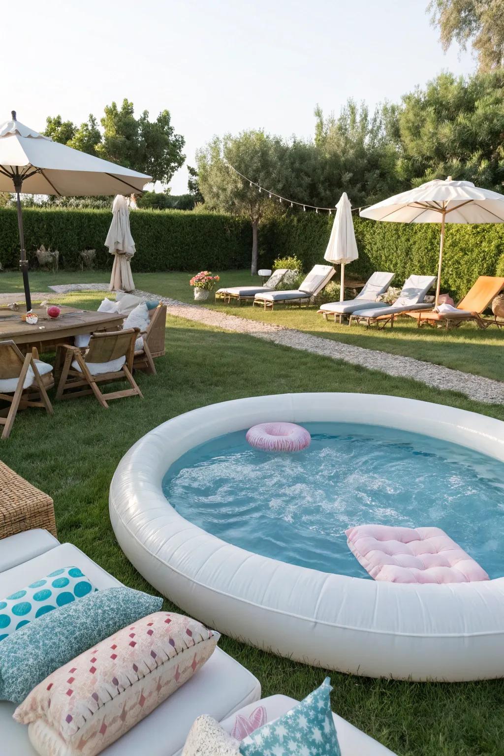 The perfect poolside lounge for easy summer relaxation.