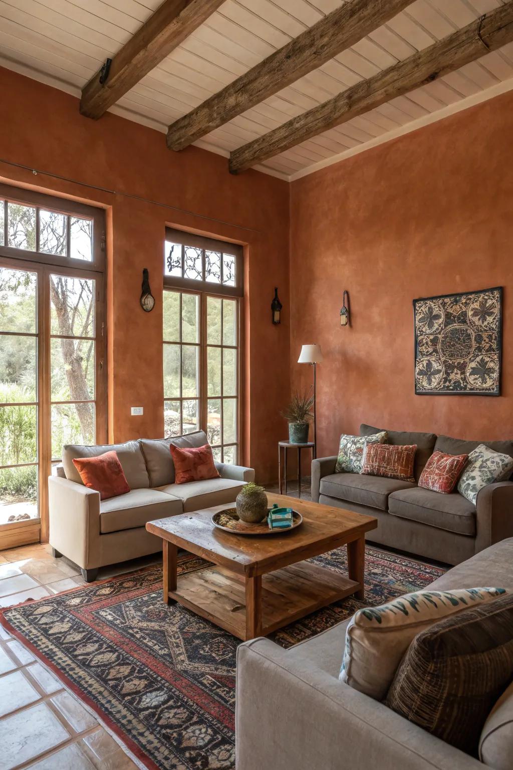Earthenware shades impart comfort and dimension to your interiors.